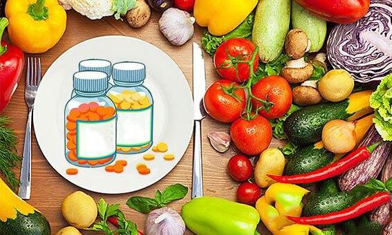 Vitamin trong sản phẩm để tăng hiệu lực