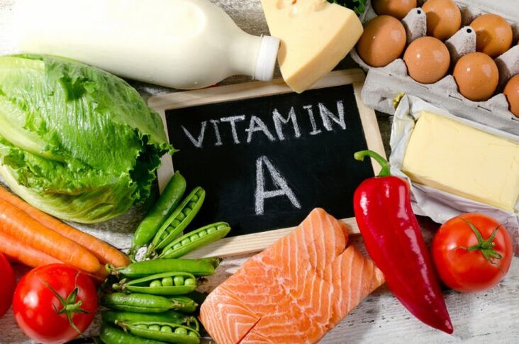 vitamin A trong các sản phẩm để tăng hiệu lực